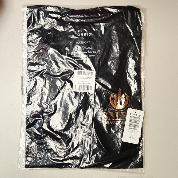 ♥️NWT VINTAGE TORRID TEE - SALEM MASSACHUSETTS APOTHECARY HALLOWEEN WITCH PLUS - Picture 7 of 12